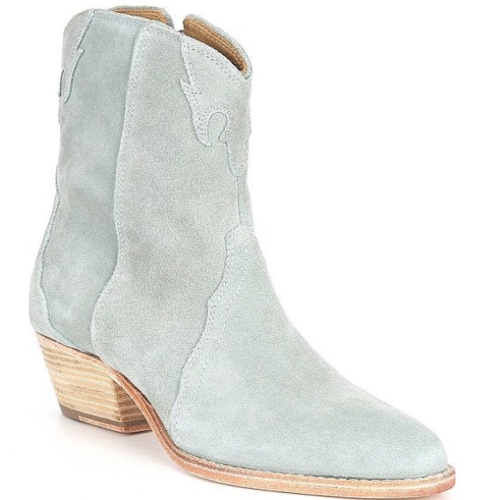 Free People Light Gray Ankle Boots